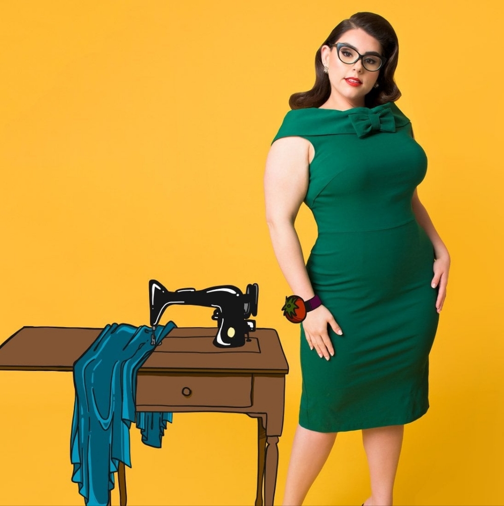UV x Barbie Green Sheath Dress